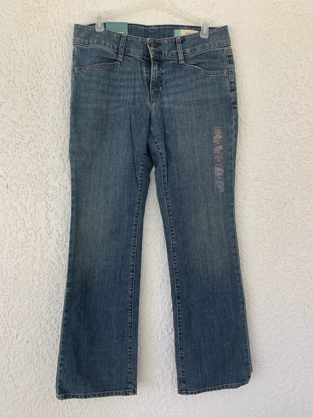 GAP Curvy Stretch Jeans - Blue Denim Wash boot cut size 8R